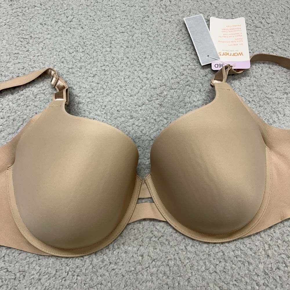 Warners Bra 36D T-Shirt Bra 01356 No Side Effects Underarm Smoothing NWT